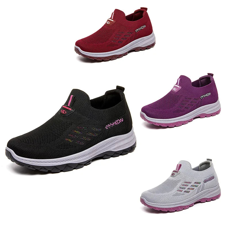TaoBo scarpe da passeggio 2023 estate nuove scarpe da donna traspiranti senza pizzo suola morbida calzini Sneakers Comfort scarpe sportive da donna Tennis