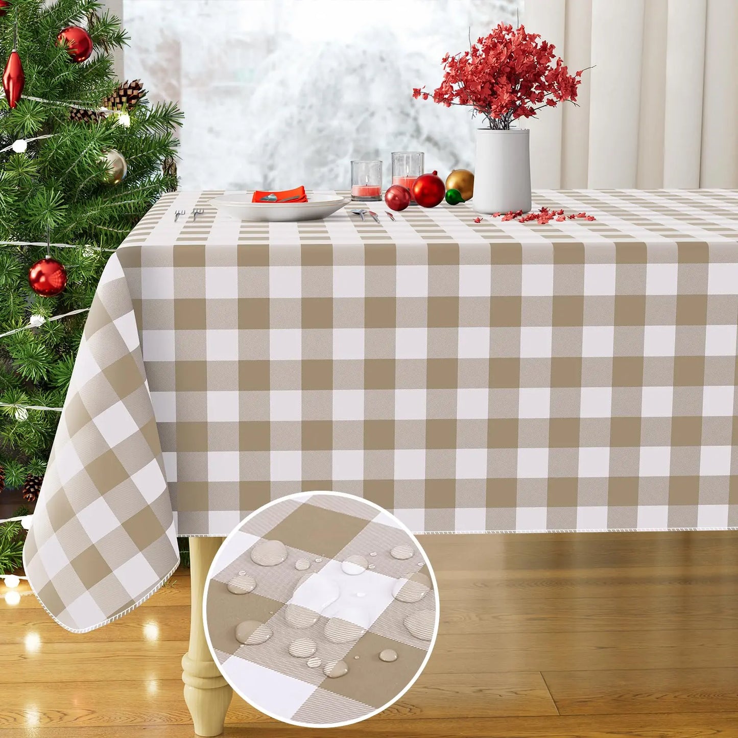 Tovaglia Da Tavolo Rettangolare In Flanella Impermeabile Per Esterno Elasticizzata 60x120 Grigio Per Picnic Campeggio