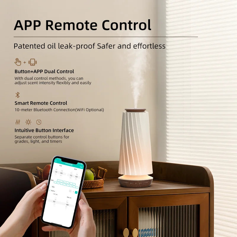 Diffusore Di Profumo Bluetooth Intelligente Con Aromi Per Ambienti Luce Notturna Automatico Per Ufficio E Casa