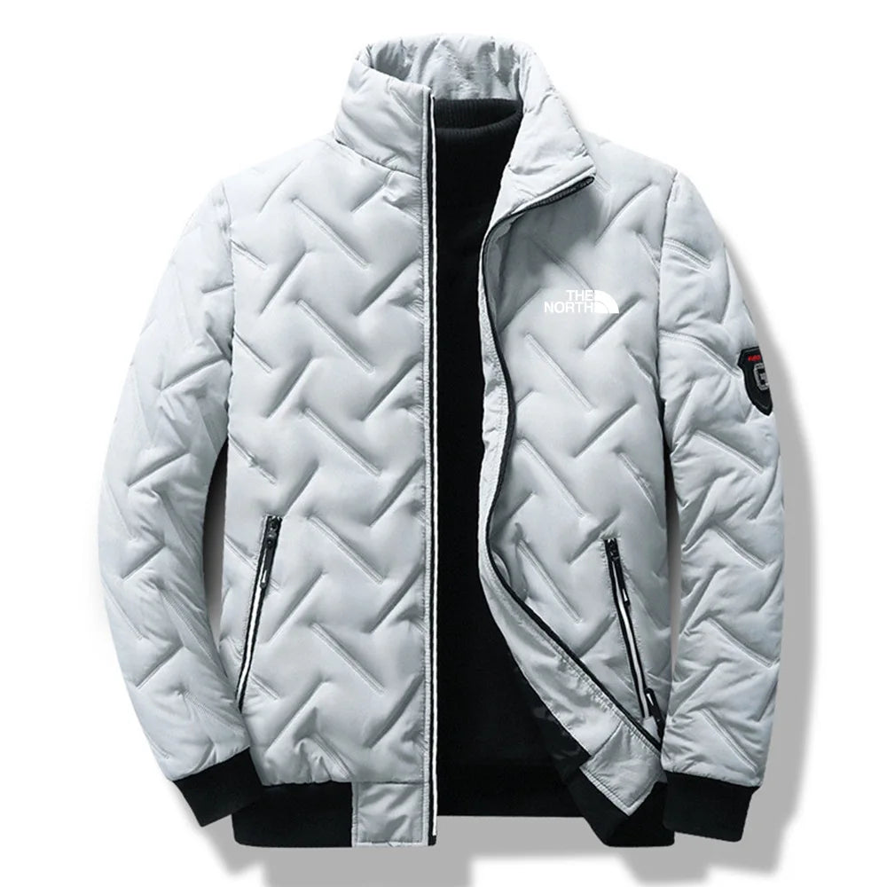 Piumino In Cotone Da Uomo 2026 Nuova Moda Autunno Inverno Giacca Corta Imbottita Con Collo Alto Casual Senza Cappuccio