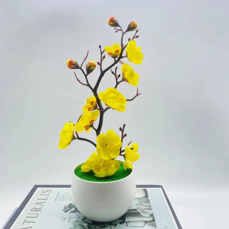 Piante Artificiali Bonsai Piccolo Albero In Vaso Simulazione Decorazione Casa Tavolo Fiori Finti Giardino Hotel