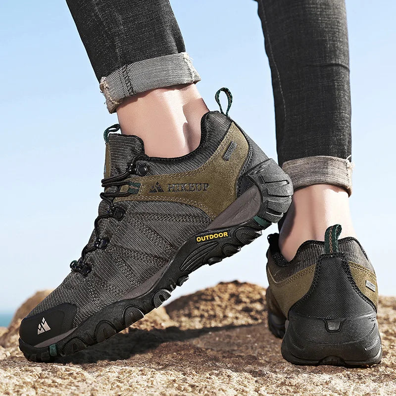 HikeUp Scarpe Da Trekking Da Uomo Antiscivolo Traspiranti Per Esterno Resistente A Spruzzi Da Montagna Per Turismo