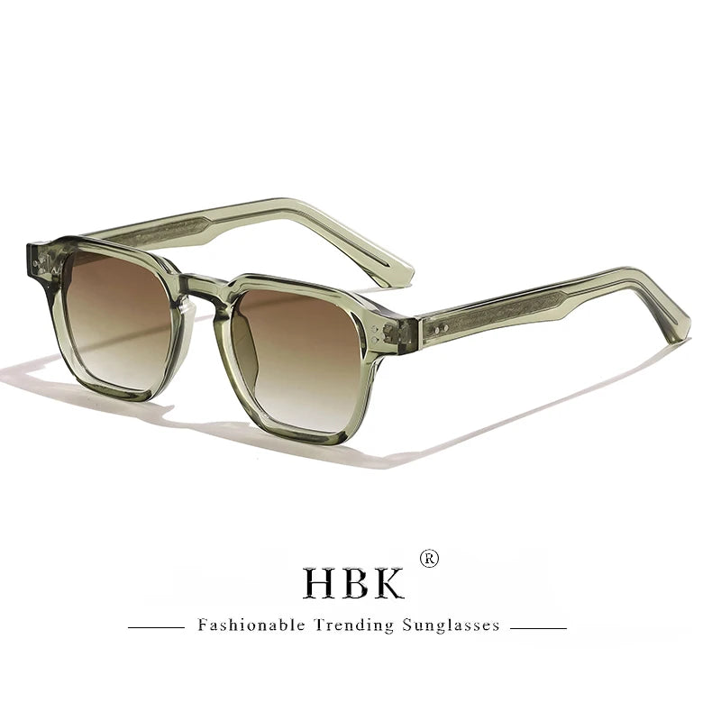 HBK Occhiali Da Sole Uomo Vintage Square Gradient UV400 Sport Outdoor Festa Vacanze Viaggi Guida