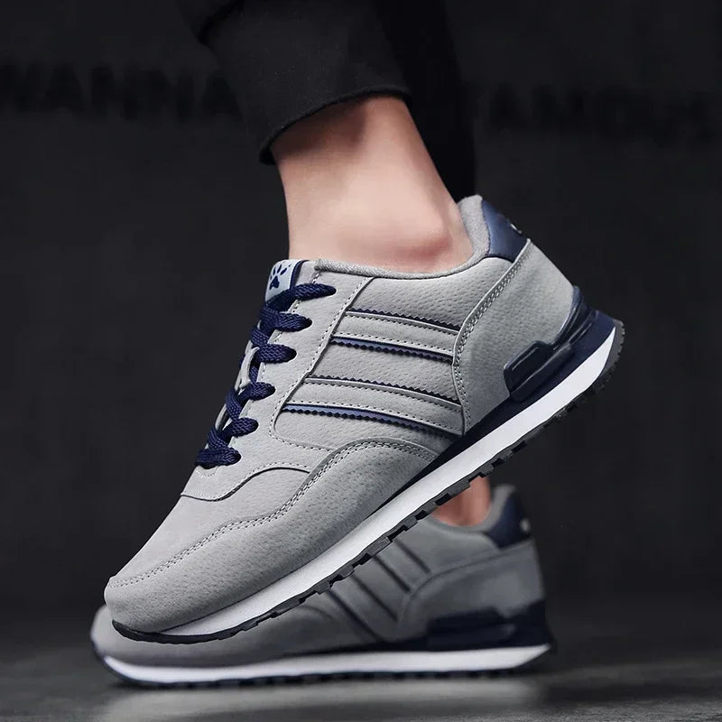 Scarpe Da Ginnastica Da Uomo In Pelle Di Alta Qualità Traspiranti Scarpe Casual Piatte 2022 Nuove