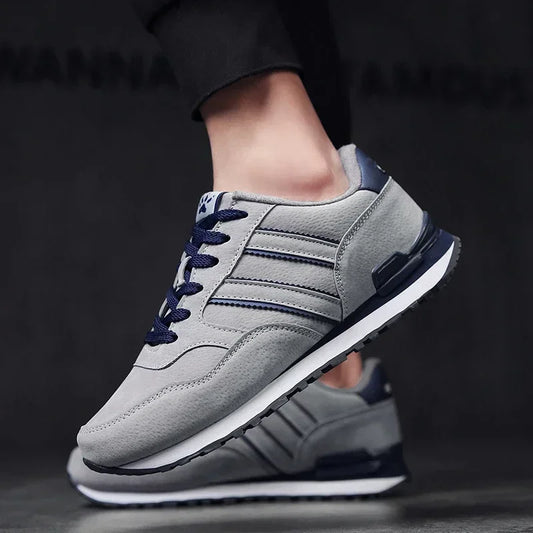Scarpe Da Ginnastica Da Uomo In Pelle Di Alta Qualità Traspiranti Scarpe Casual Piatte 2022 Nuove
