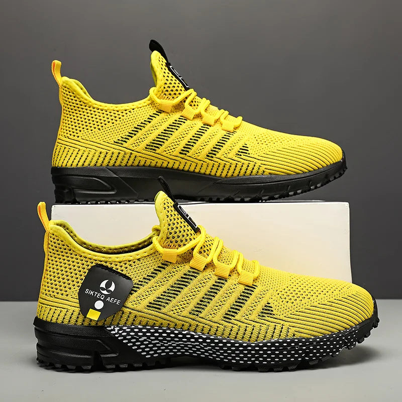 Sneakers Da Uomo Alla Moda In Mesh Traspirante Scarpe Casual Da Corsa Antiscivolo Per Esterno Di Alta Qualità