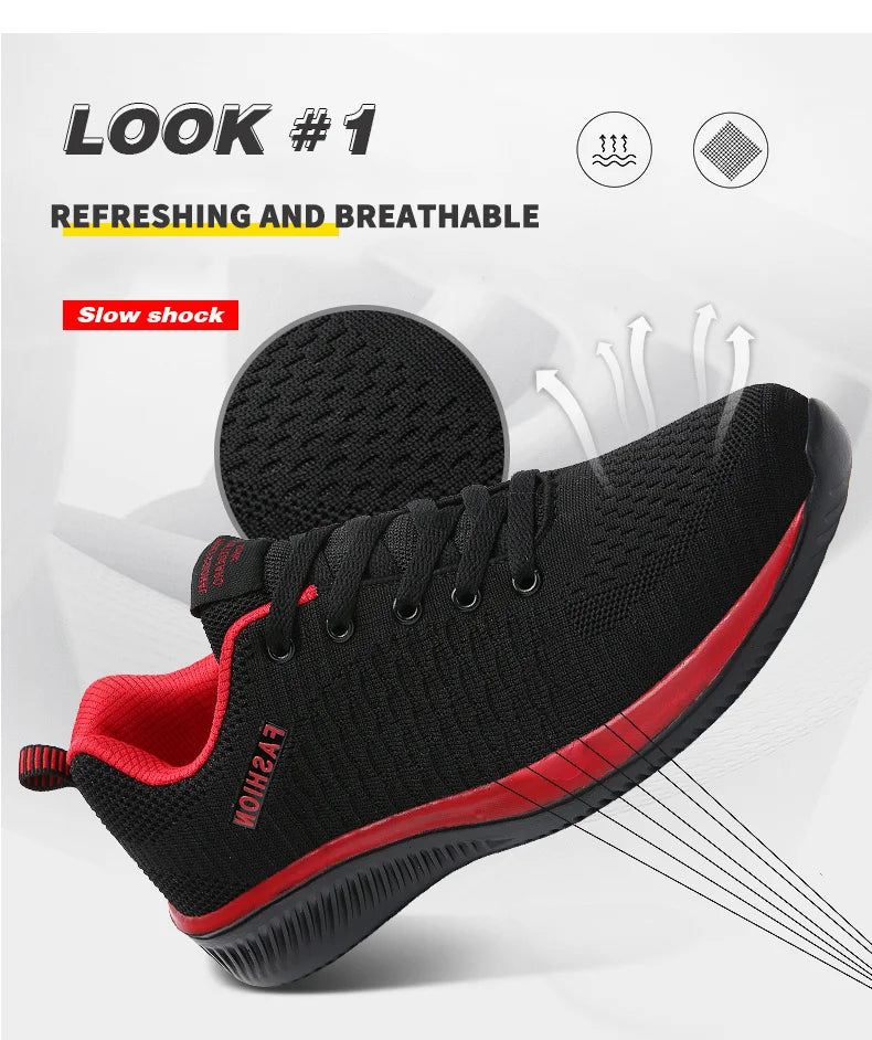 Scarpe Da Corsa Da Uomo Leggere Traspiranti Sneakers Sportive Per Jogging E Passeggio In Mesh Con Lacci Comode
