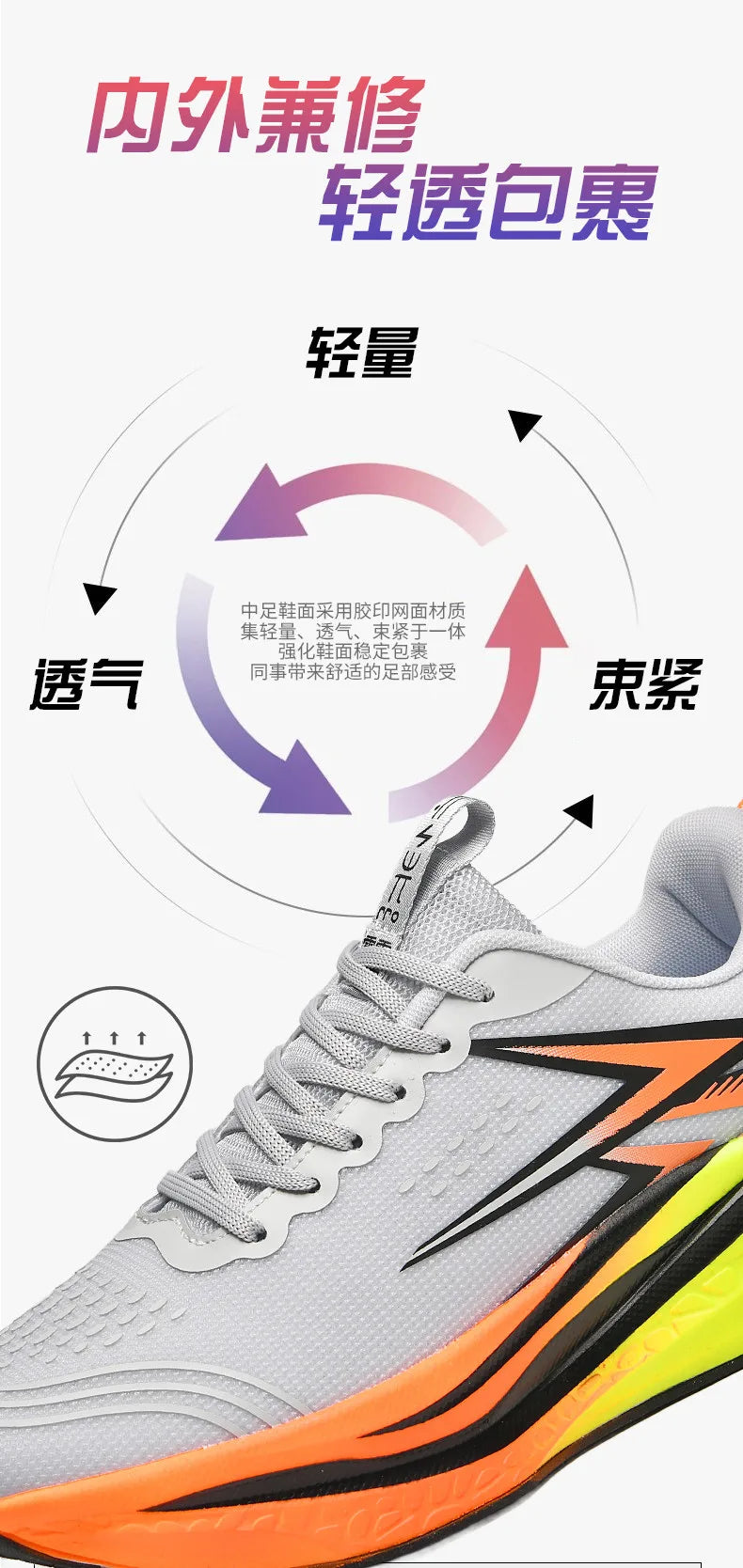 Scarpe Da Corsa Maratona Traspiranti Leggere Con Piastra Carbonio Antiscivolo Sneakers Atletiche Uomo Donna