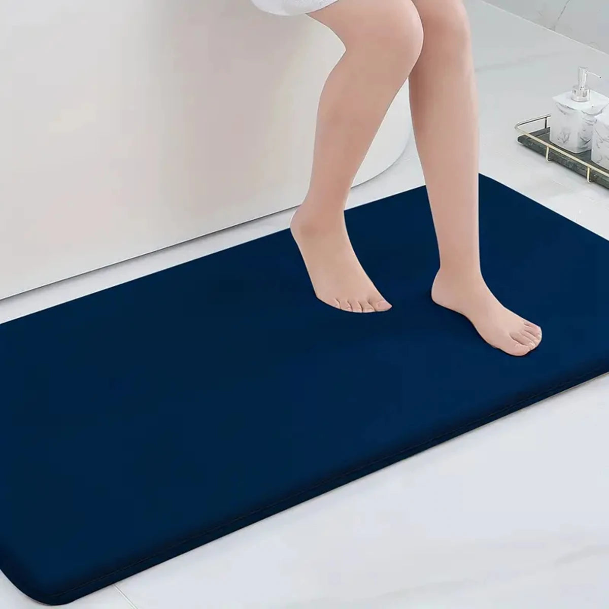 Tappeto Da Bagno Memory Foam Antiscivolo Ultra Morbido Assorbente E Lavabile In Lavatrice