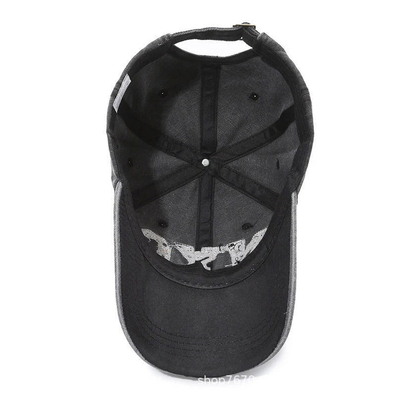 Cappellino Baseball Vintage Con Grande Lettera NYC Uomo Donna Cotone Lavato Protezione Solare Snapback