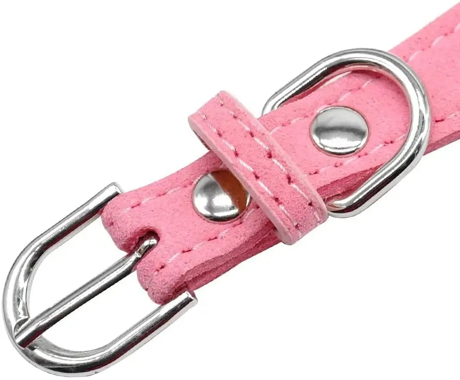 Guinzaglio Per Collare In Pelle Di Velluto Con Strass Bling E Decorazione Farfalla Accessori Di Moda