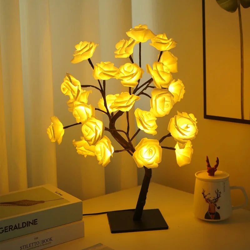 Lampada Da Tavolo Rosa LED 36LED 108LED Stringa Luci USB Per Decorazioni Estive Campeggio Feste Notturne