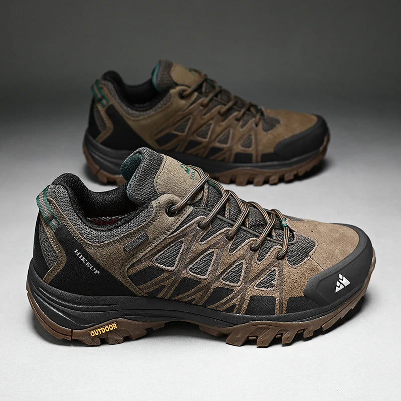 Hikeup Scarpe Trekking Da Uomo Traspiranti Con Lacci Ammortizzate Per Esterno E Arrampicata