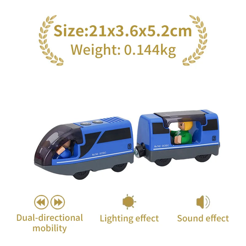 Locomotiva Magnetica Per Treno Ad Alta Velocità Di Simulazione Universale In Legno Per Giochi Educativi Ferroviari