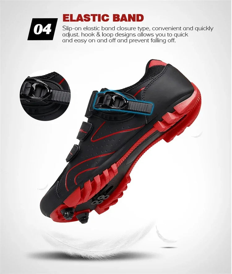 Scarpe Da Ciclismo MTB Da Uomo Traspiranti Antiscivolo Con Tacchetti Sportivi Professionali
