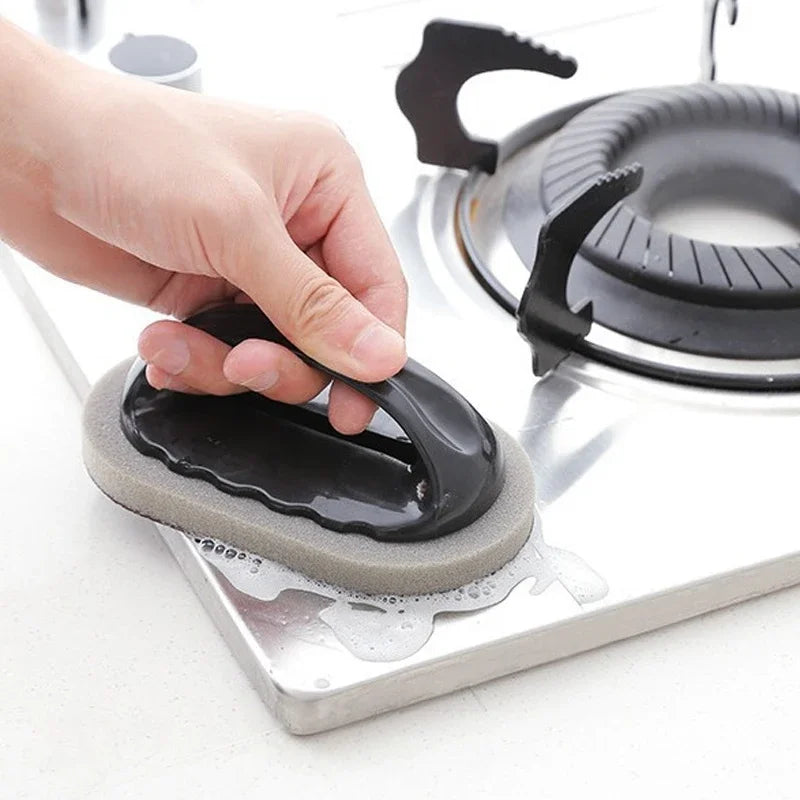 Spazzola Magica Con Spugna Smeriglio Detergente Per Gomma Cucina Bagno Ruggine Forte Decontaminazione Con Manico Utensili Pulizia Casa