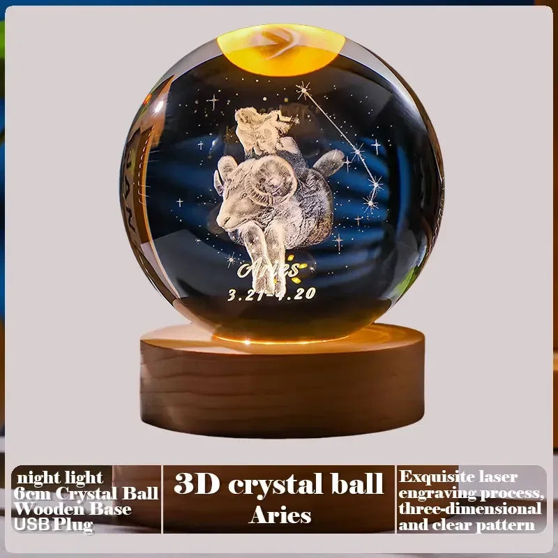 Sfera di Cristallo 3D Creativa Regalo San Valentino Rosa Per la Festa della Mamma Decorazione da Scrivania Nuvola