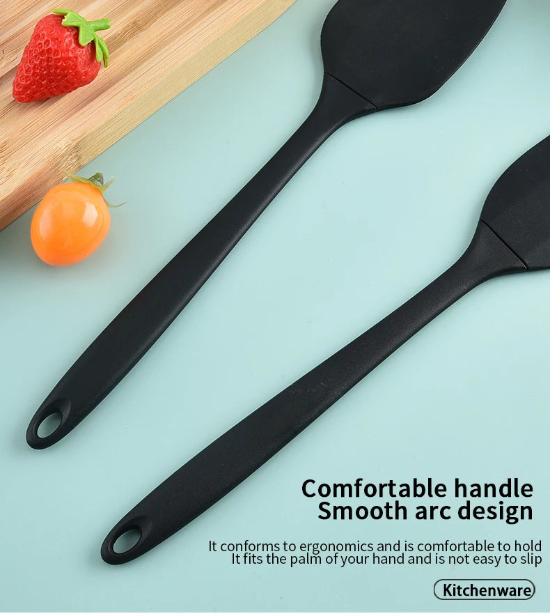 Set Di Utensili Da Cucina In Silicone Sei Pezzi Con Spatola Raschietto Integrato Per Crema Spazzola Per Olio