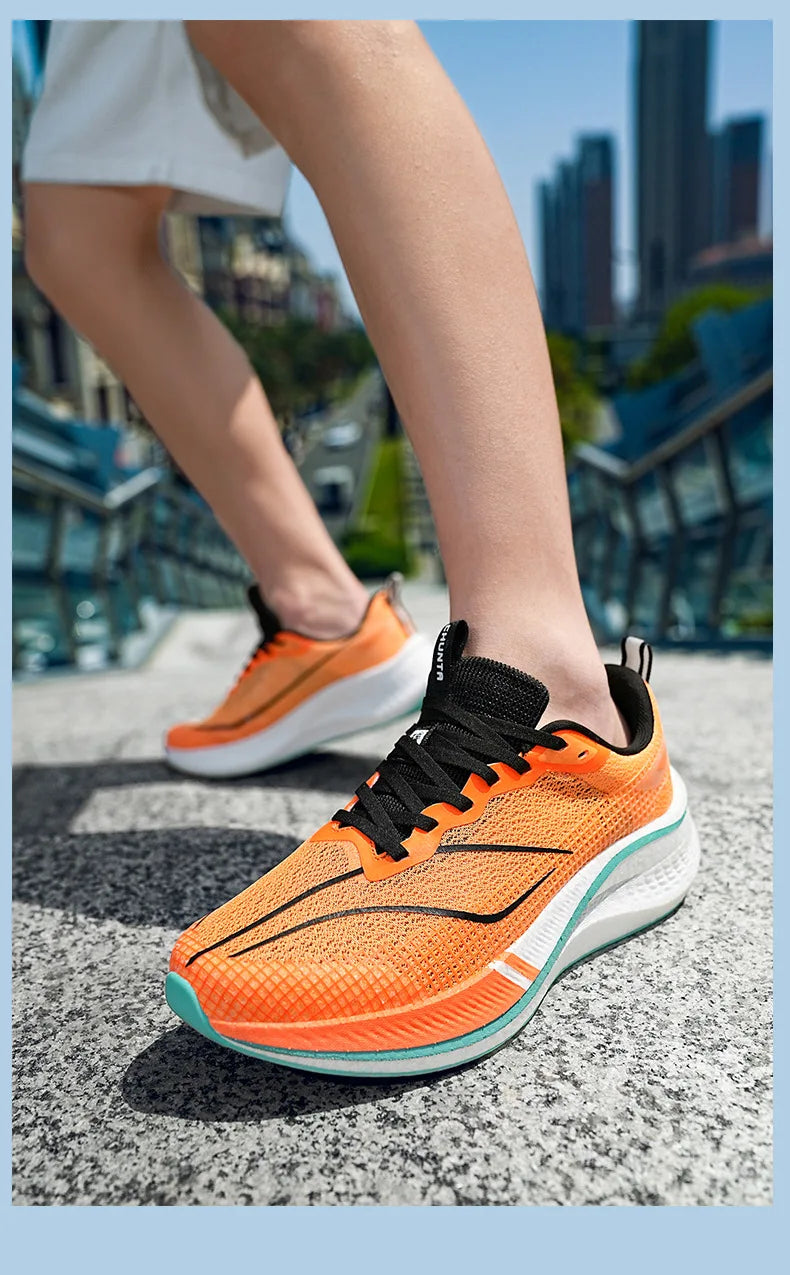 Scarpe Da Corsa Ultra Leggere E Traspiranti Con Piastra In Carbonio Per Uomo E Donna Da Competizione Comode Elastiche