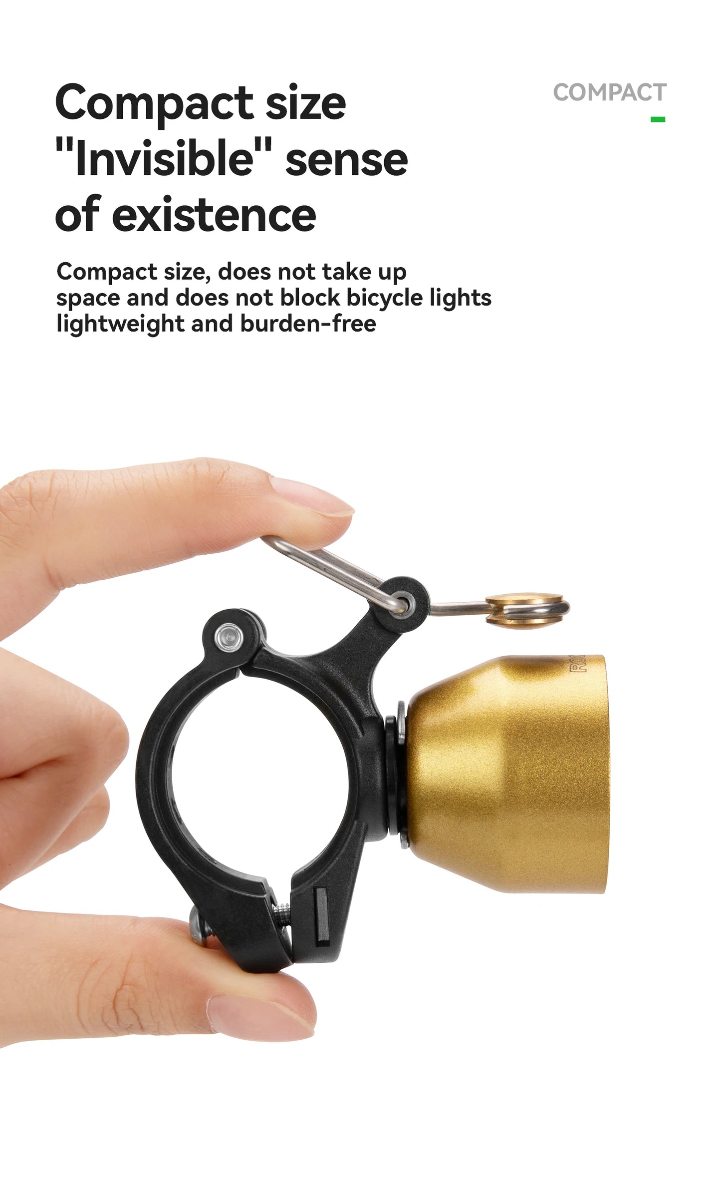 RockBros Campanello Per Bicicletta Compatto In Rame Impermeabile Avvertimento Sonoro Mini Campanello Per Clacson