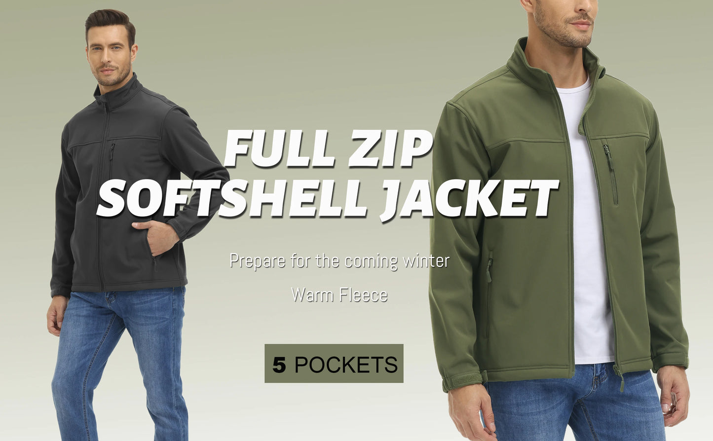 TACVASEN fodera in pile impermeabile giacca a vento giacche da lavoro invernali da uomo tasca con cerniera cappotti Casual capispalla con Zip intera top