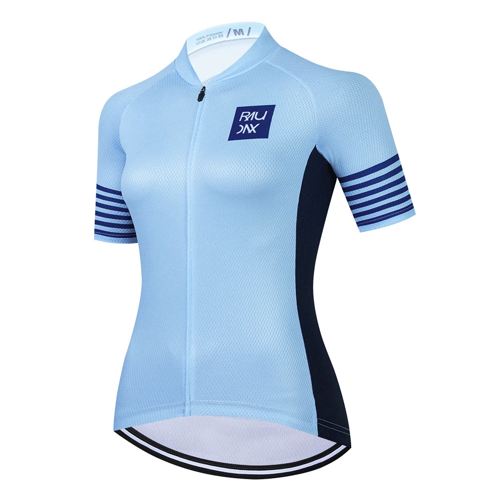 Maglie Ciclismo Donna Raudax 2026 Estive Traspiranti Abbigliamento MTB Maniche Corte Con Tasche