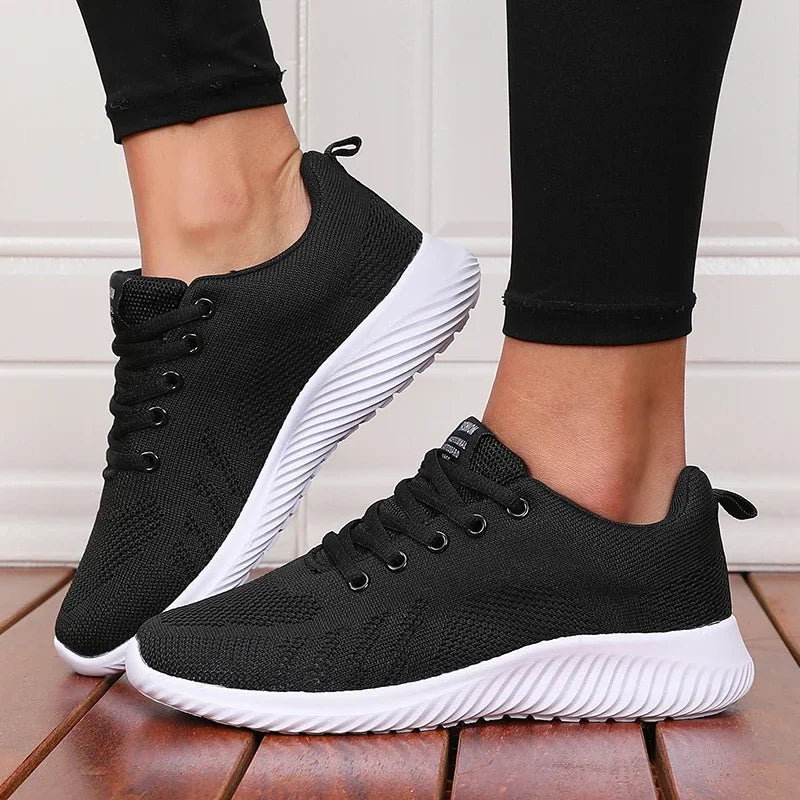 Scarpe Sportive Antiscivolo Uomo Donna Trekking In Rete Bianca Stile Streetwear Da Corsa Casual Basse Fondo Piatto
