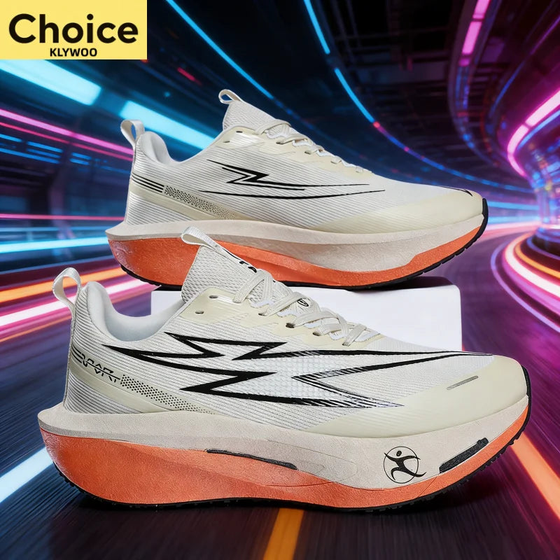 Scarpe Da Corsa Con Piastra In Carbonio Per Maratona Uomo Donna Traspiranti Leggere Antiscivolo Sneakers Di Marca