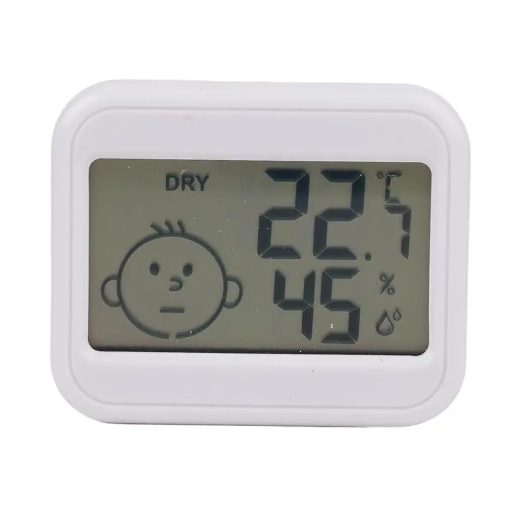 Mini Termometro Digitale LCD Igrometro Orologio Elettronico Misuratore Umidità e Temperatura