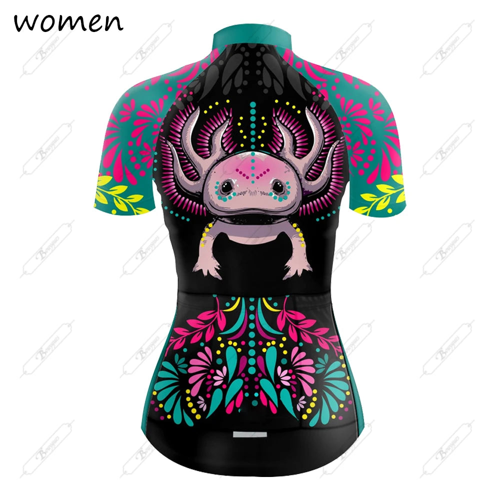 Maglia Da Ciclismo Donna Estate Premium Traspirante Team Racing Abbigliamento Da Ciclismo Maglia Da Bici Corta