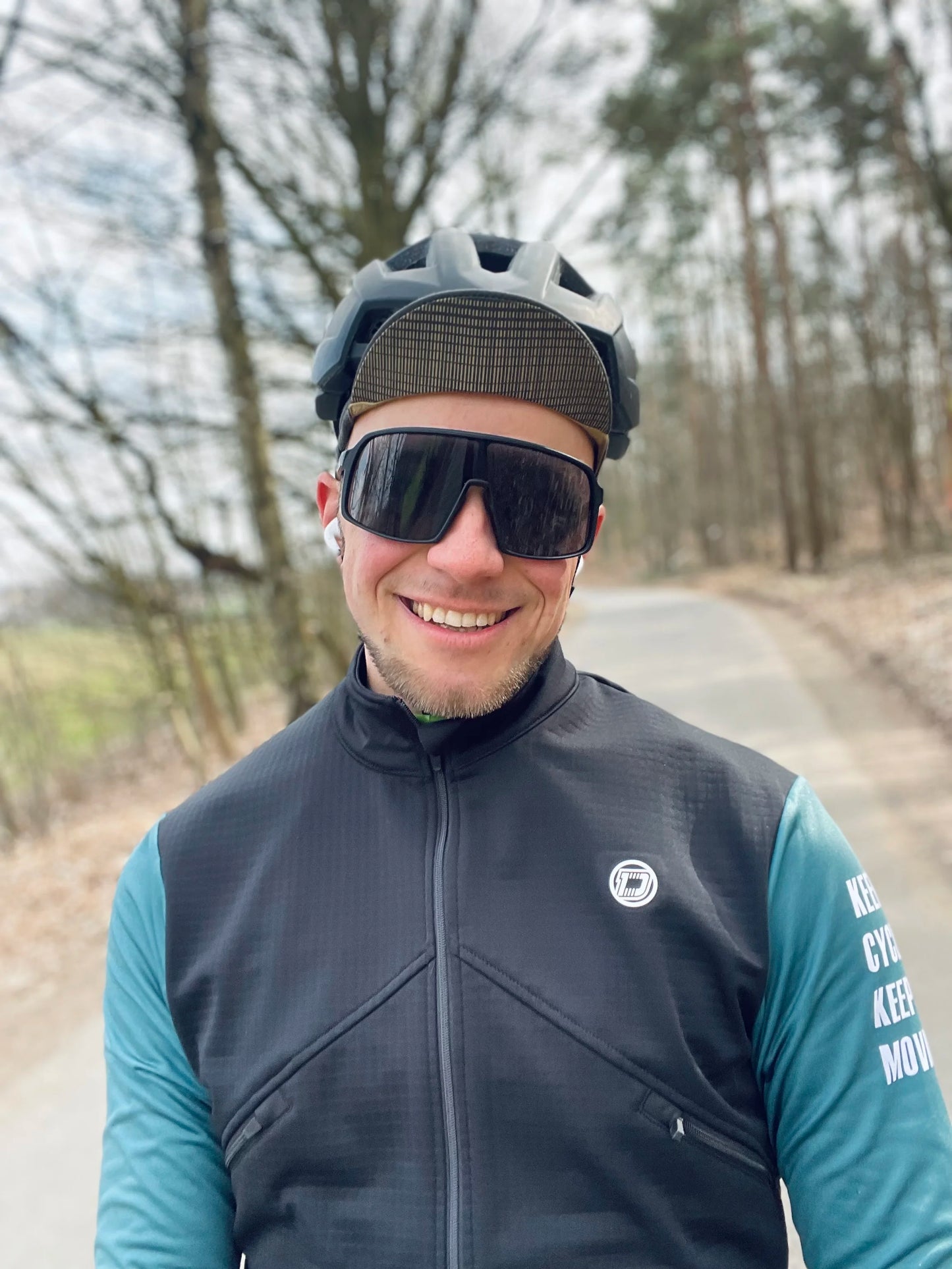 Giacca Da Ciclismo Uomo Antivento In Pile Manica Lunga Calda Morbida Traspirante Con Tasche Riflettenti Professionale