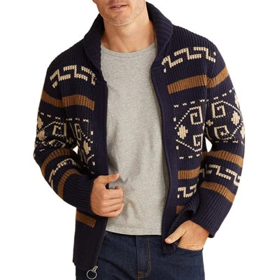 Cardigan Invernale Da Uomo In Maglia Lavorata Termico Caldo Abbigliamento Casual Moda Uomo YA2684