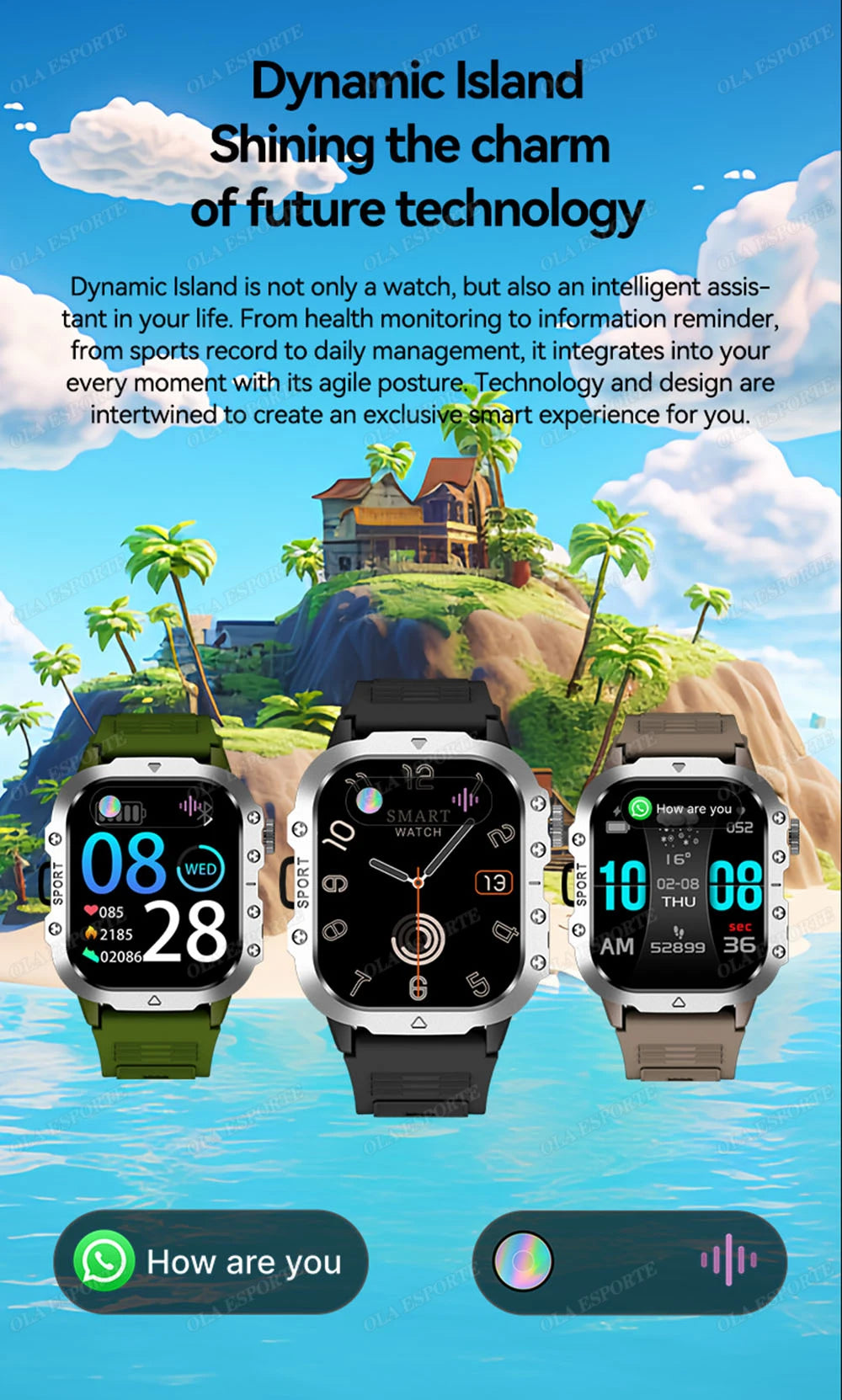 Smartwatch Militare Robusto 2026 Con GPS Chiamate Bluetooth Monitoraggio Salute Fitness Impermeabile 5ATM Per Uomo HW12