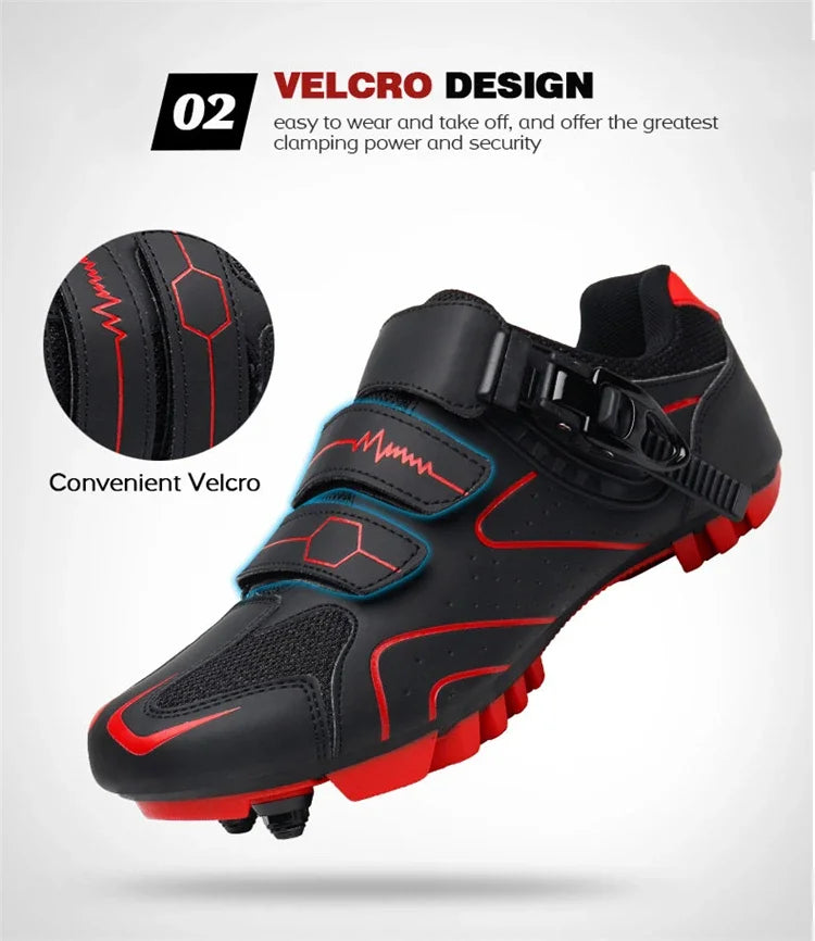 Scarpe Da Ciclismo MTB Da Uomo Traspiranti Antiscivolo Con Tacchetti Sportivi Professionali