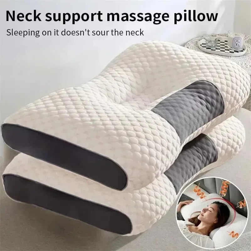 Cuscino In Cotone Lavorato A Maglia Protezione Cervicale Ausilio Al Sonno Nucleo Del Cuscino Dormitorio Adulti