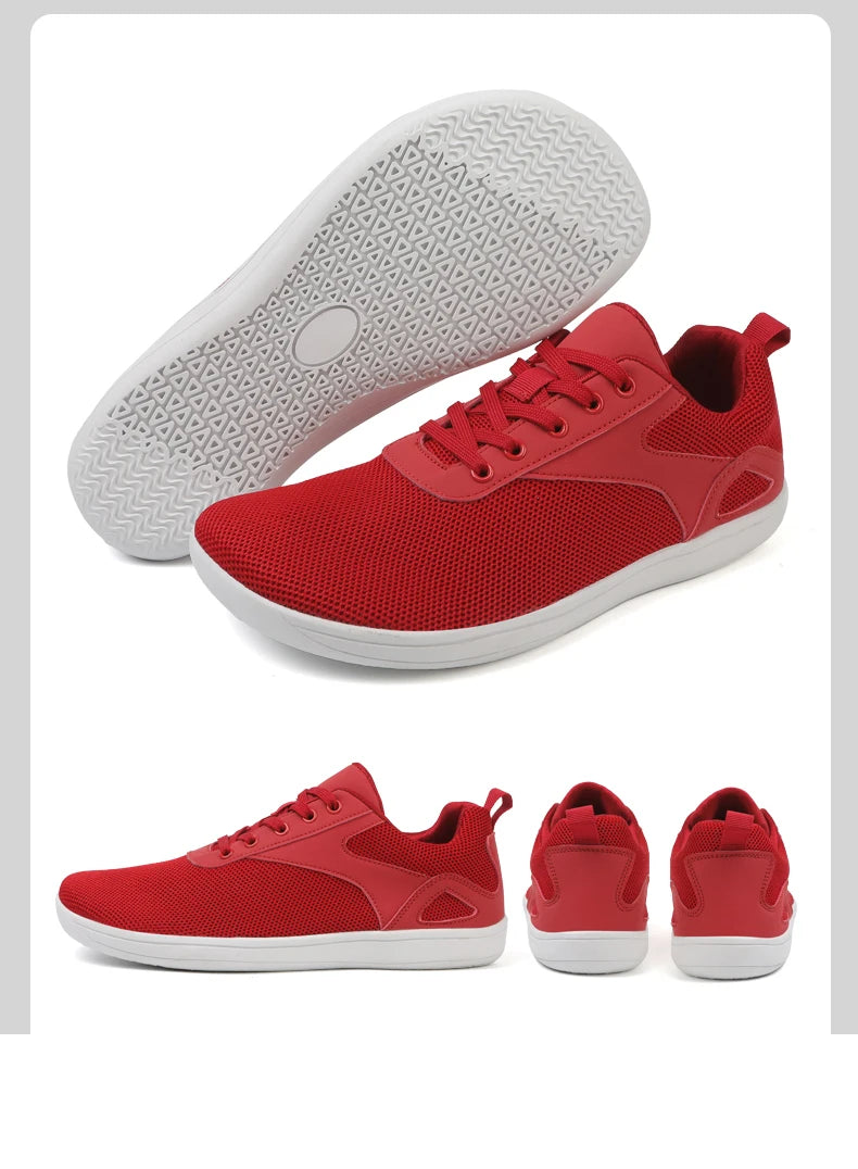 Scarpe Da Passeggio Traspiranti In Mesh Unisex A Punta Larga Per Uomo Comode Scarpe Sportive Per Esterni