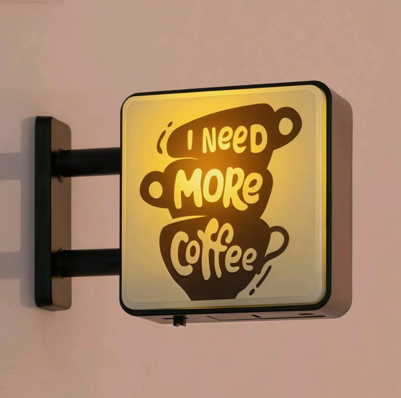 Magnete Per Frigorifero A LED Con Luce Per Bar E Caffetterie Decorazione Per Pannello Forato Insegna Illuminata Per Casa