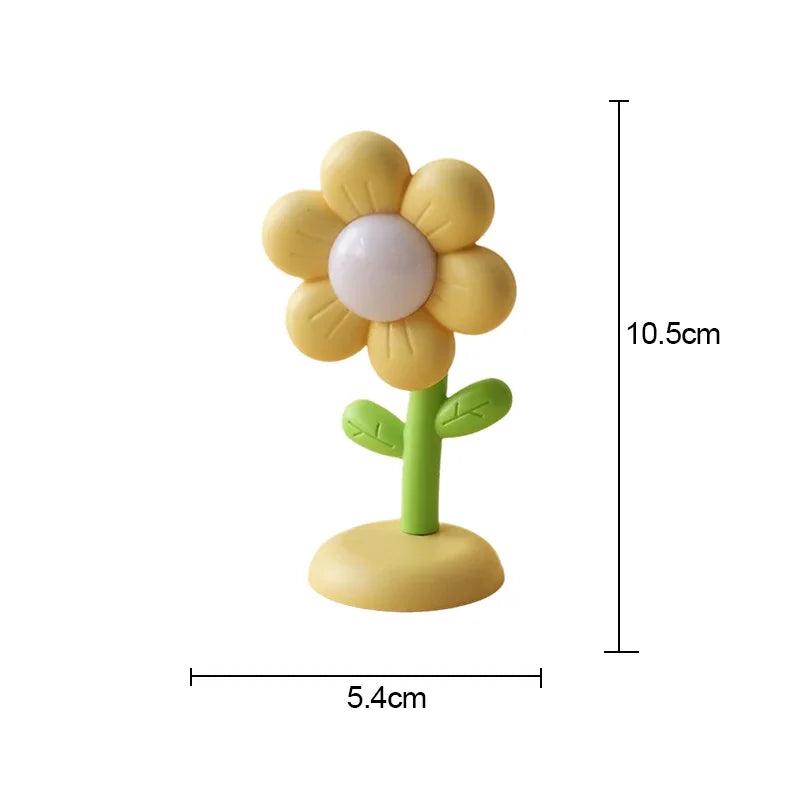 Lampada LED Fiore Notturna Mini Luce Da Tavolo Per Comodino Camera Da Letto Luce Ambientale Giocattolo Per Bambini Regalo