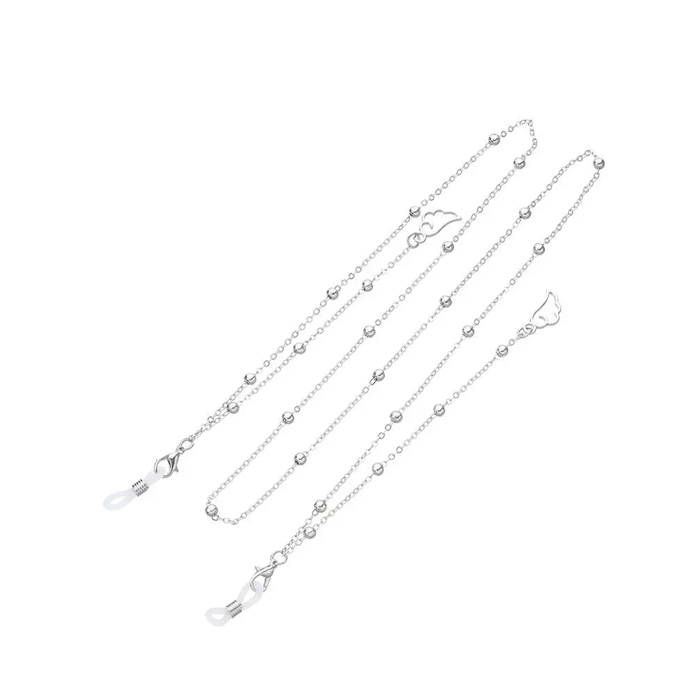 Nuova Moda Per Donne Catena Occhiali Con Perle E Stelline Vuote Tracolla Cordino Per Occhiali Da Sole E Lettura