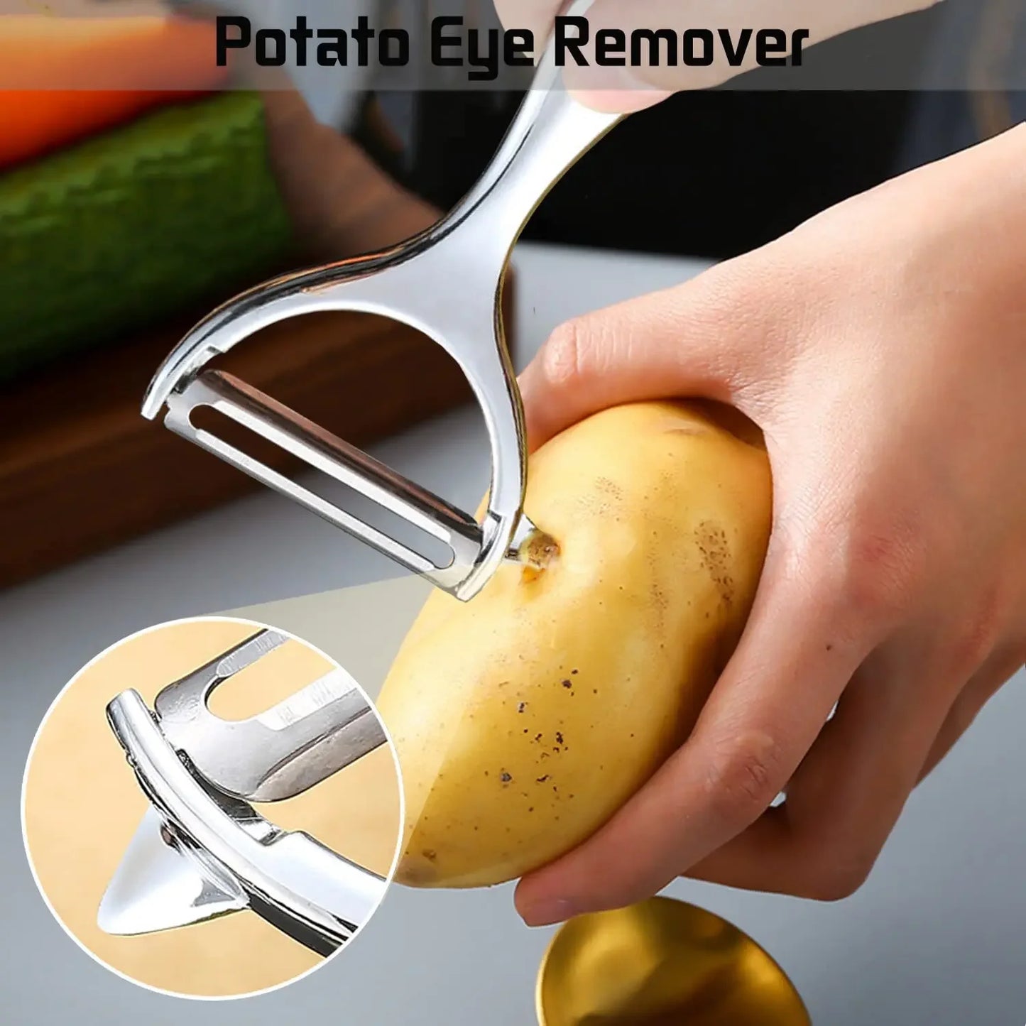 Pelapatate In Acciaio Inox Multifunzionale Grattugia Per Carote Utensili Da Cucina Accessori Gourmet Pelador Bar