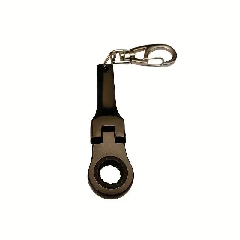 Chiave A Cricchetto Mini Da 10 Mm JDM Portachiavi In Metallo Con Anello Regolabile Strumento Da Corsa
