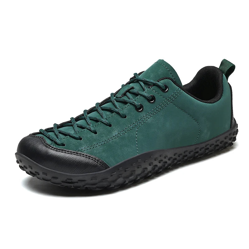 Coppia Scarpe Da Trekking Slip On Uomo All Aperto Punta Larga Per Alpinismo E Passeggio Confortevoli