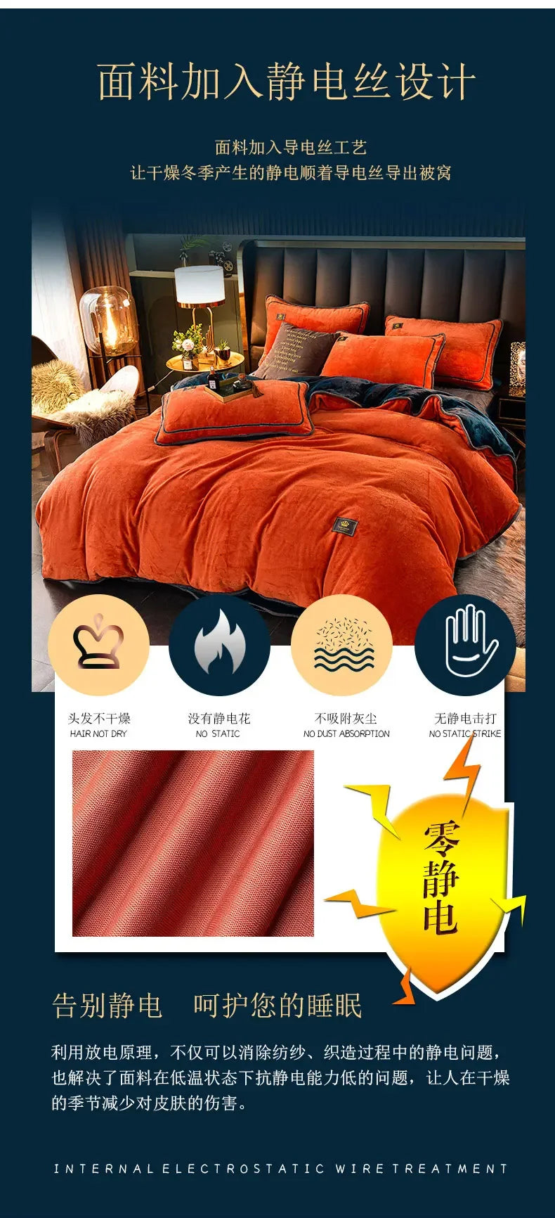 Set Di Biancheria Da Letto In Pile Di Latte Ultra Spesso Queen Size Copripiumino Invernale Caldo Di Fascia Alta