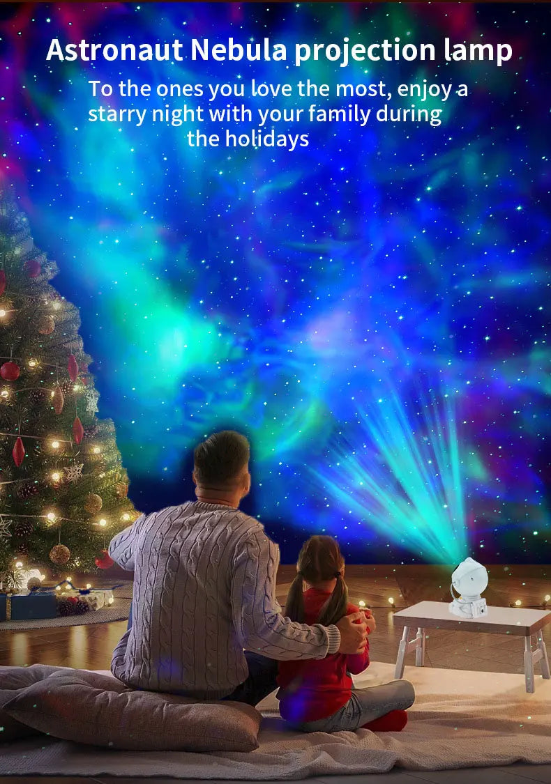 Proiettore LED Galassie Stellate Luce Notturna Astronauta Cielo Stellato Camera Letto Regalo Bambini Lampada Atmosfera