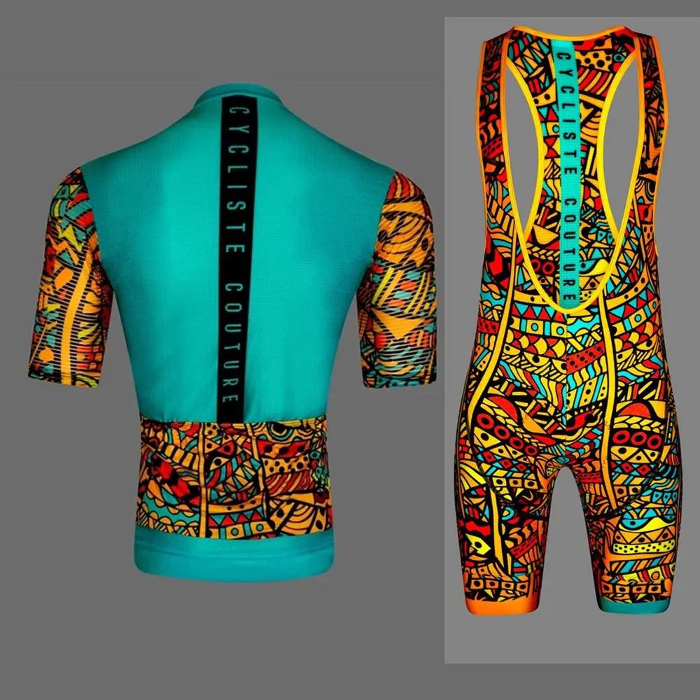 Maglia Da Ciclismo Professionale Da Uomo Manica Corta Set Uniforme Estiva Per Bici Da Strada Con Protezione UV