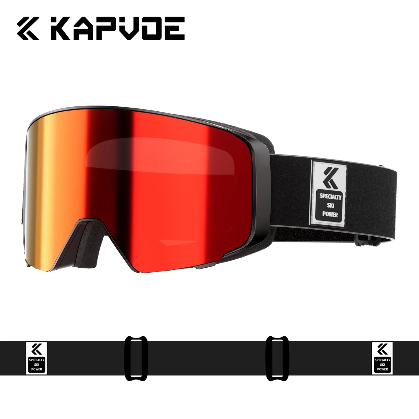 Kapvoe Occhiali Da Neve Magnetici Flip Over Fotocromatici UV400 Antinebbia Uomo Donna TPU Lenti In Policarbonato