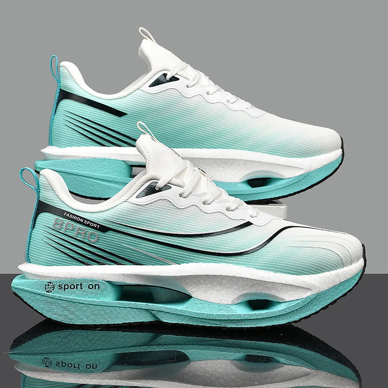 Scarpe Da Corsa Sportive Unisex Uomo Donna Maratona Carbon Board Cuscino Aria Antiscivolo Leggere Traspiranti