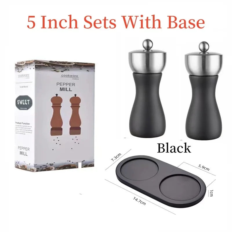 Set Di Macinapepe Manuale Per Sale E Pepe In Ceramica Regolabile Con Testa In Acciaio Inossidabile 304 Domestiche