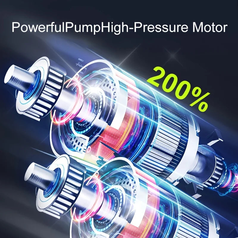 Compressore D Aria Portatile Senza Fili Per Auto Moto Bici 150 PSI Con Manometro Digitale E Pompa Per Pneumatici