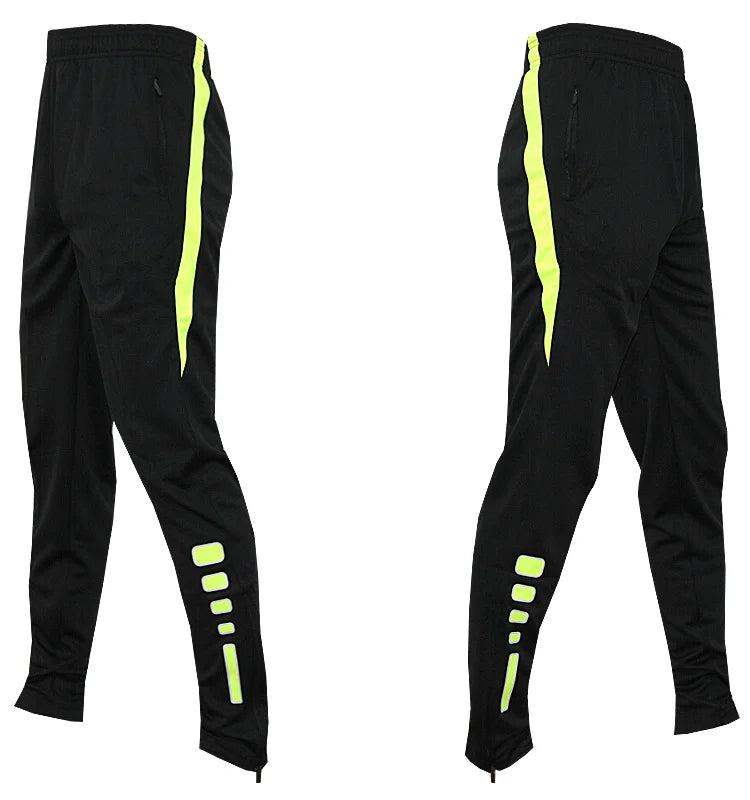 Pantaloni sportivi da corsa da uomo con tasche con cerniera Pantaloni da jogging da calcio Pantaloni sportivi da allenamento Pantaloni da calcio da basket Pantaloni da allenamento da uomo
